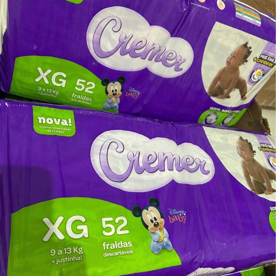 Fralda Cremer XG 52 Unidades