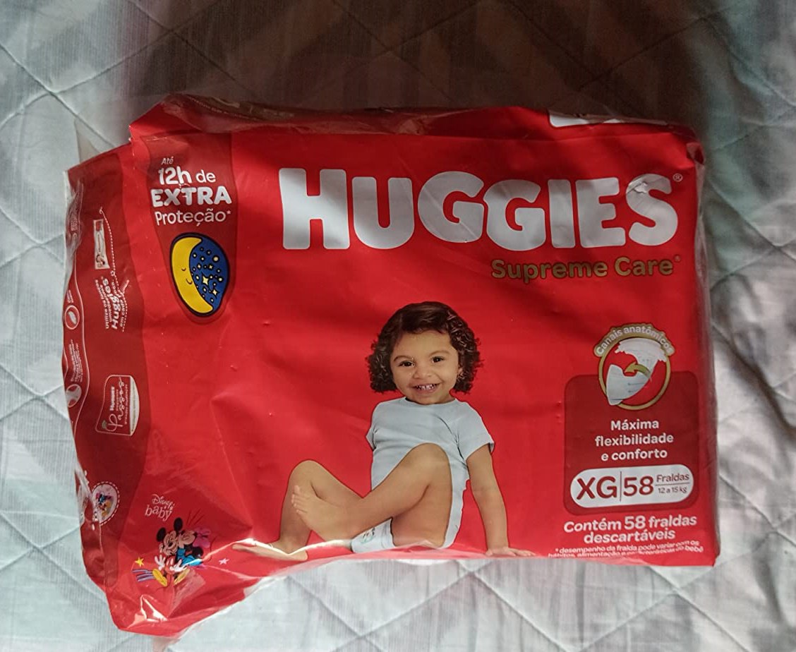 Fralda Huggies Supreme Care XG 58 unidades