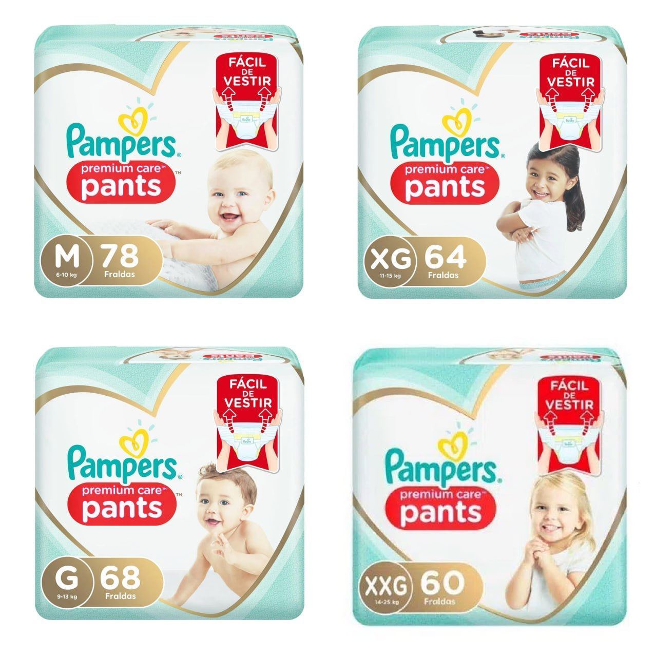 Fralda Pampers Pants Premium Care