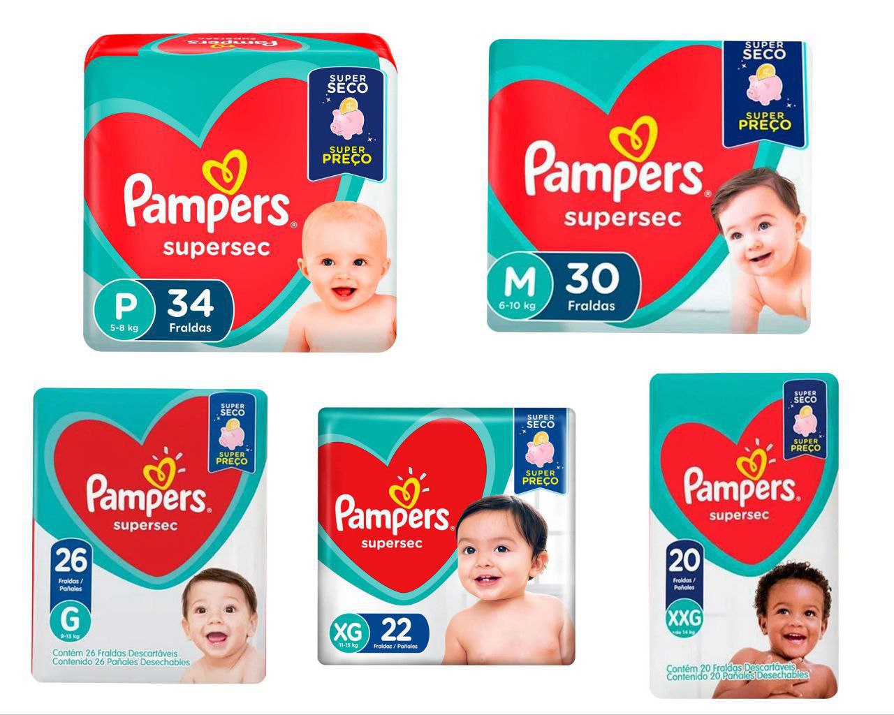 Fralda Pampers Supersec