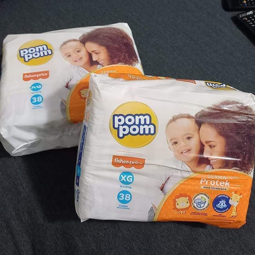 Fralda Pom Pom Derma Protek Mega XG 38 Unidades