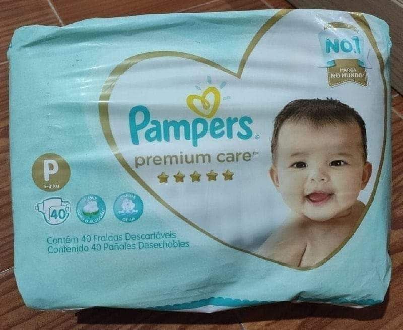 Fraldas Pampers Premium Care P 40 Unidades