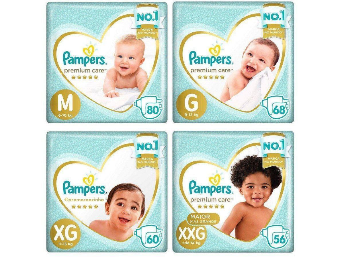 Fraldas Pampers Premium Care Em Promoção No Mamãe Pechincha