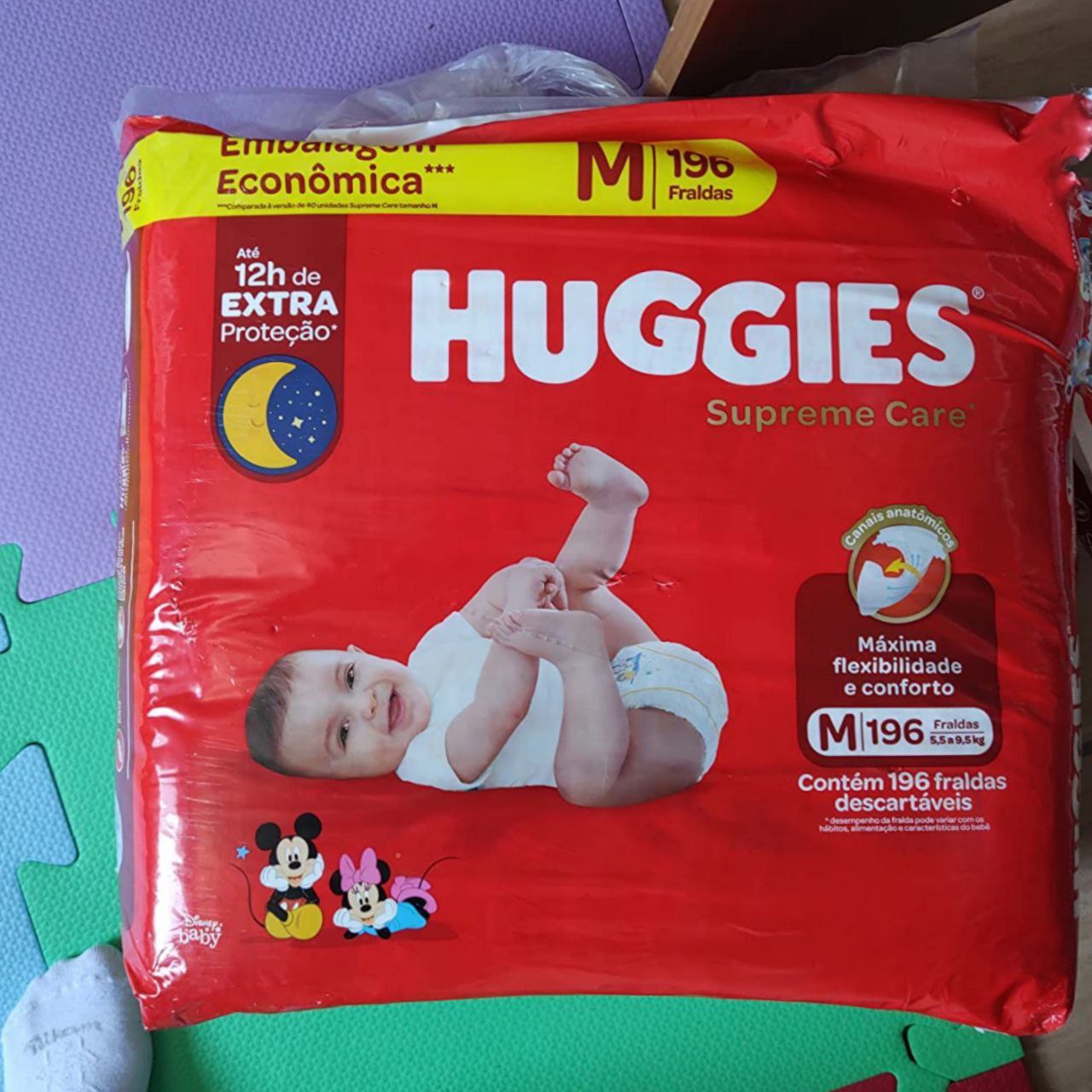 HUGGIES Fralda Supreme Care M - 196 fraldas