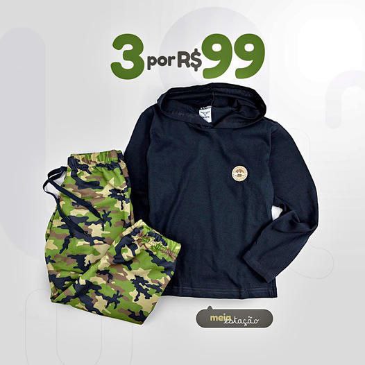Leve 3 Conjuntos Meia Estação por R$ 99 😱
