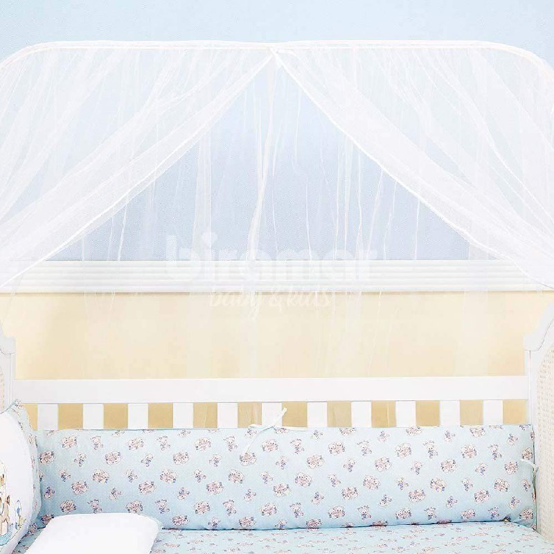 Mosquiteiro para Berço Varal Inteiro Lollipop Branco, Biramar Baby, Branco