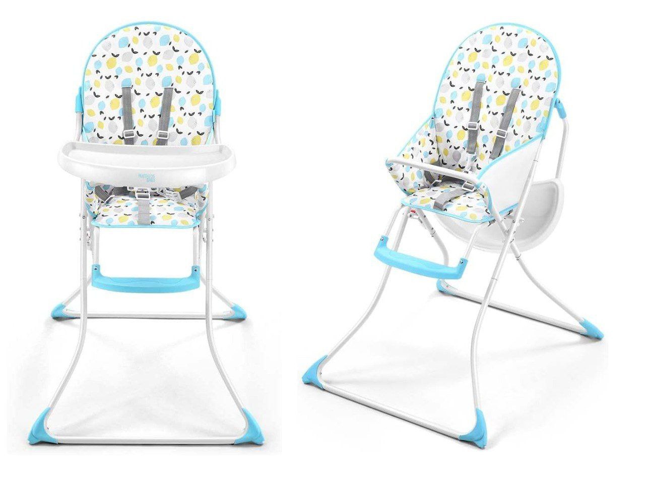 Multikids Cadeira Alta de Alimentacao Slim Azul