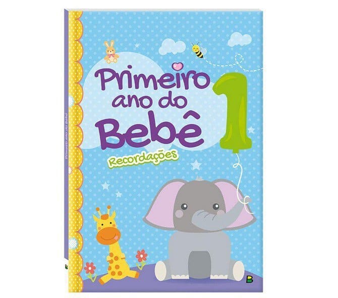 Primeiro Ano do Bebê (Azul) Capa dura