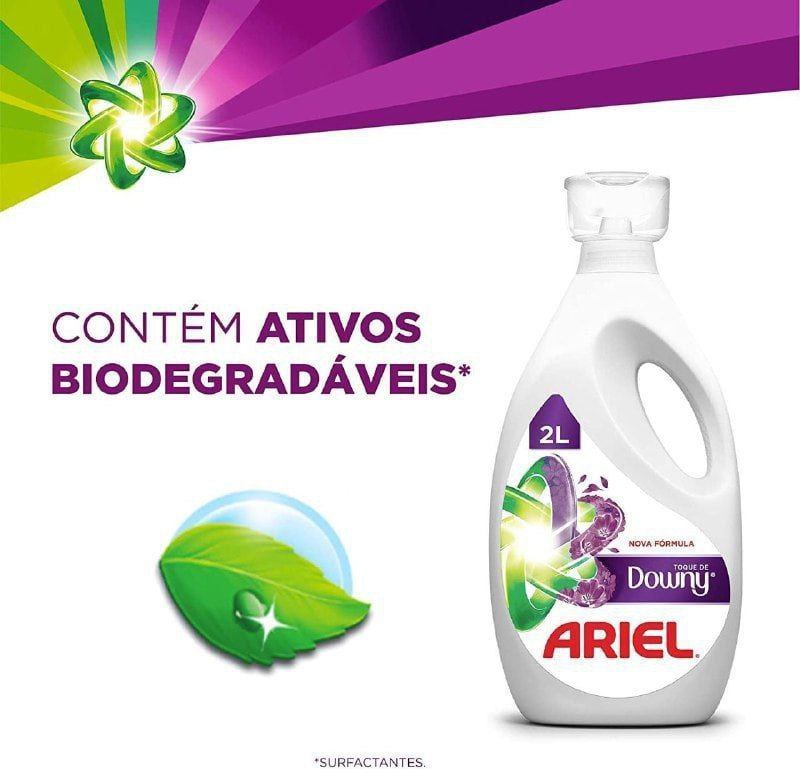Sabão Líquido Concentrado Ariel com toque de Downy 2L