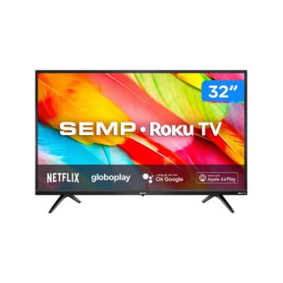 Smart TV 32” HD LED Semp R6500 Wi-Fi - 3 HDMI 1 USB