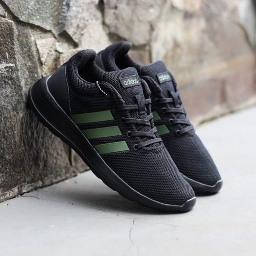 Tênis Adidas Lite Racer CLN 2.0 Masculino - Preto+verde