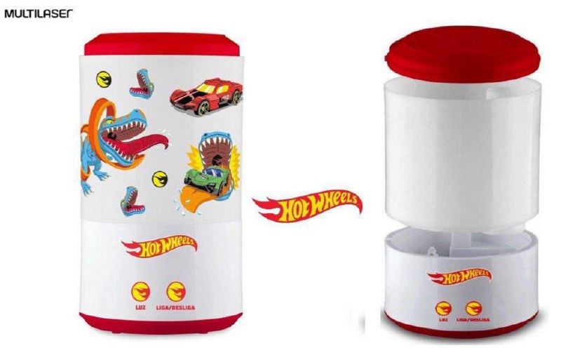 Umidificador de Ar Ultrassônico HotWheels Multilaser Saúde - HC246