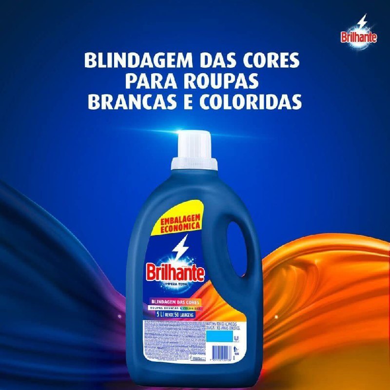 Brilhante Limpeza Total - Sabão Liquido, 5L
