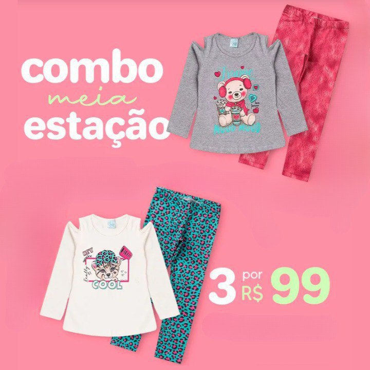 Combo meia estação! Tam 2 ao 12