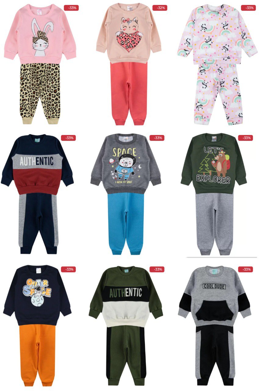 Conjunto Moletom por 33,00? Tá tendo!