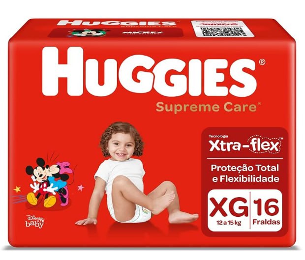 Fralda Huggies Supreme Care Xg - 16 Fraldas