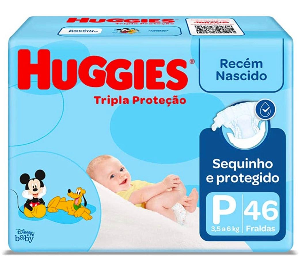 Fralda Huggies Tripla Proteção P 46 Unidades