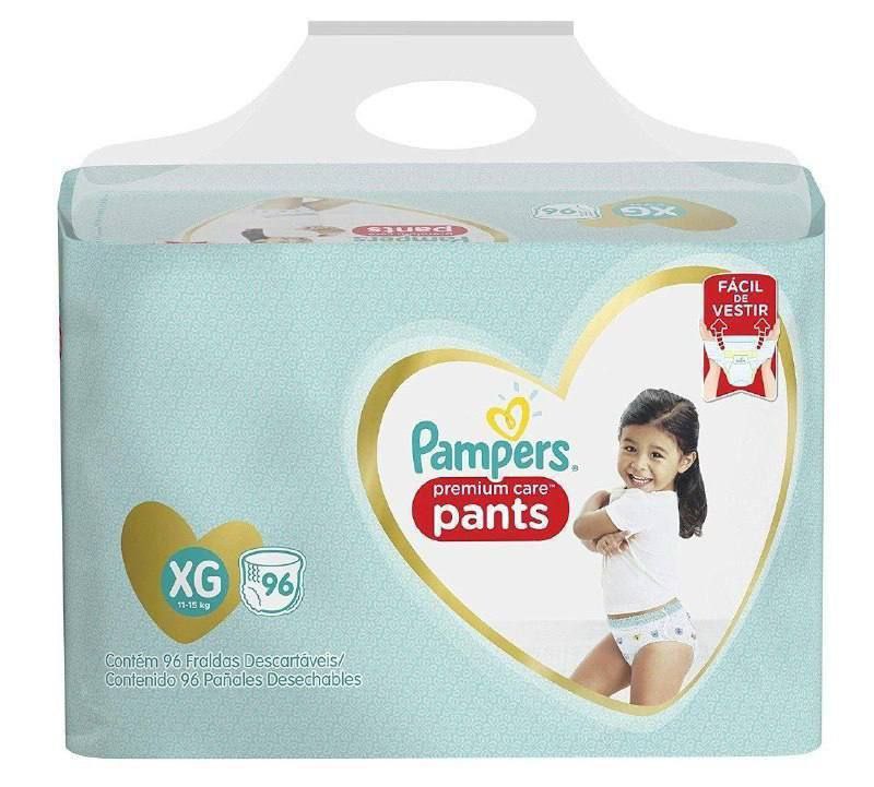 Fralda Pampers Pants Premium Care XG 96 unidades