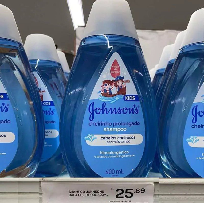Johnson's Baby Shampoo Infantil Cheiro Prolongado, 400ml
