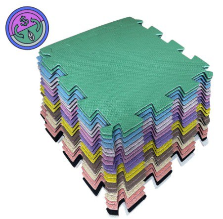 Kit 20 Tatames - EVA Colorido Econômico - 50x50x1 cm