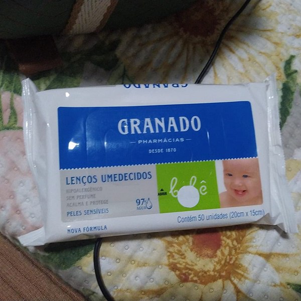 Lenço Umedecido Granado Bebê 50 unidades