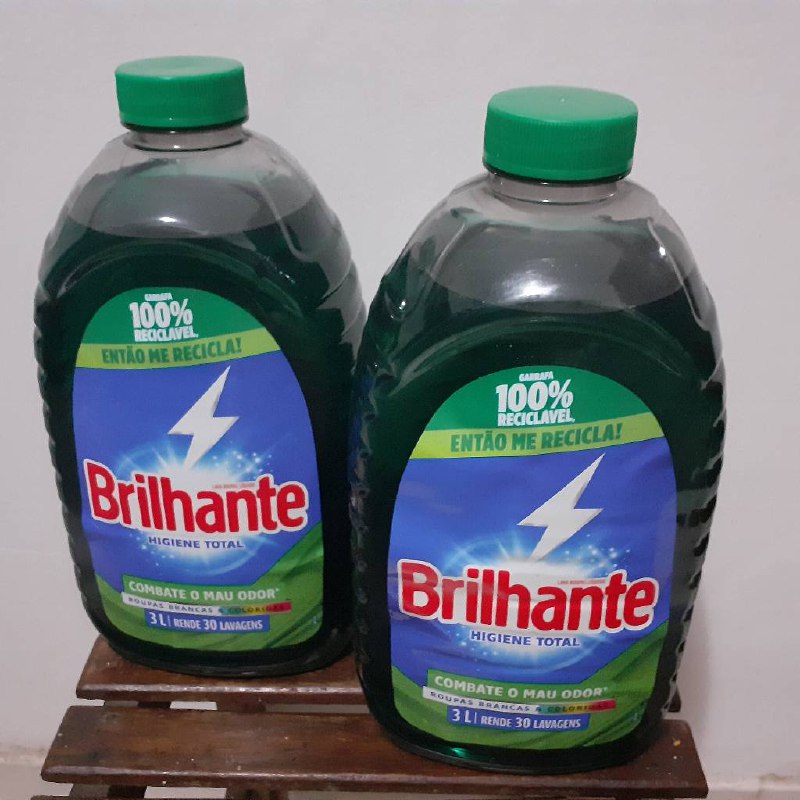 Sabão Líquido Brilhante Roupas Brancas e Coloridas Higiene Total - 3l