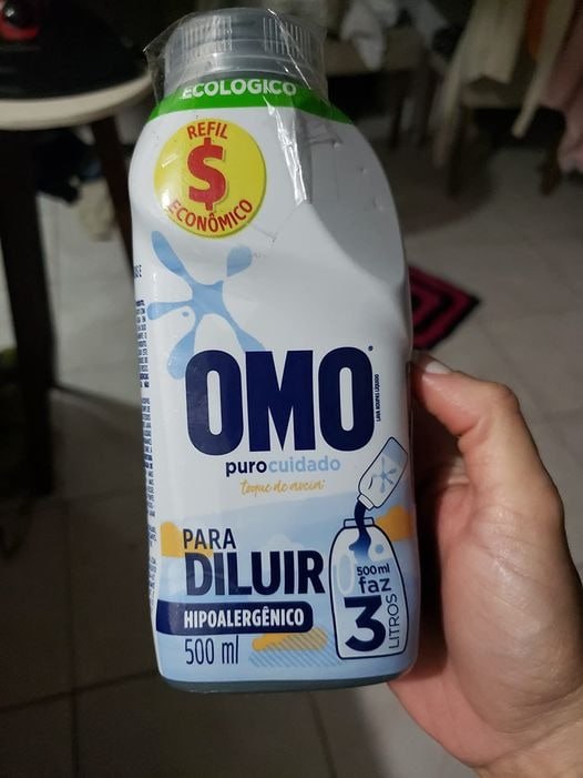 Sabão Líquido Refil Omo Puro Cuidado 500ml