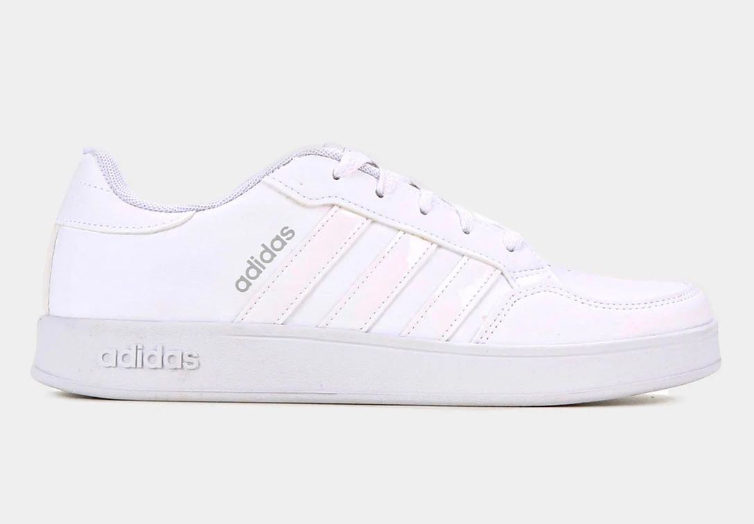 Tênis Infantil Adidas Breaknet K Menina - Off White