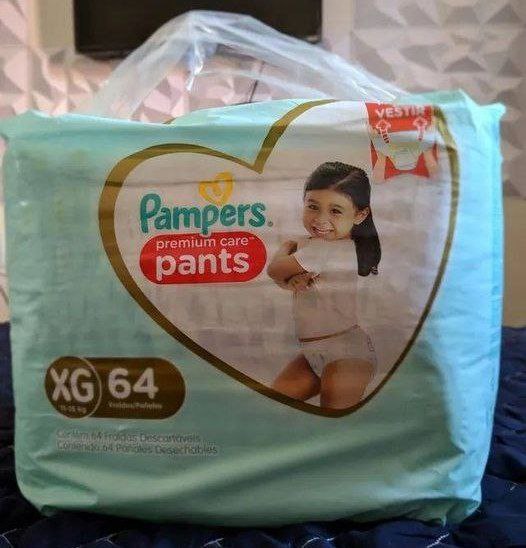 AQUI DEU FRETE GRÁTIS 😍 Fralda Pampers Pants Premium Care