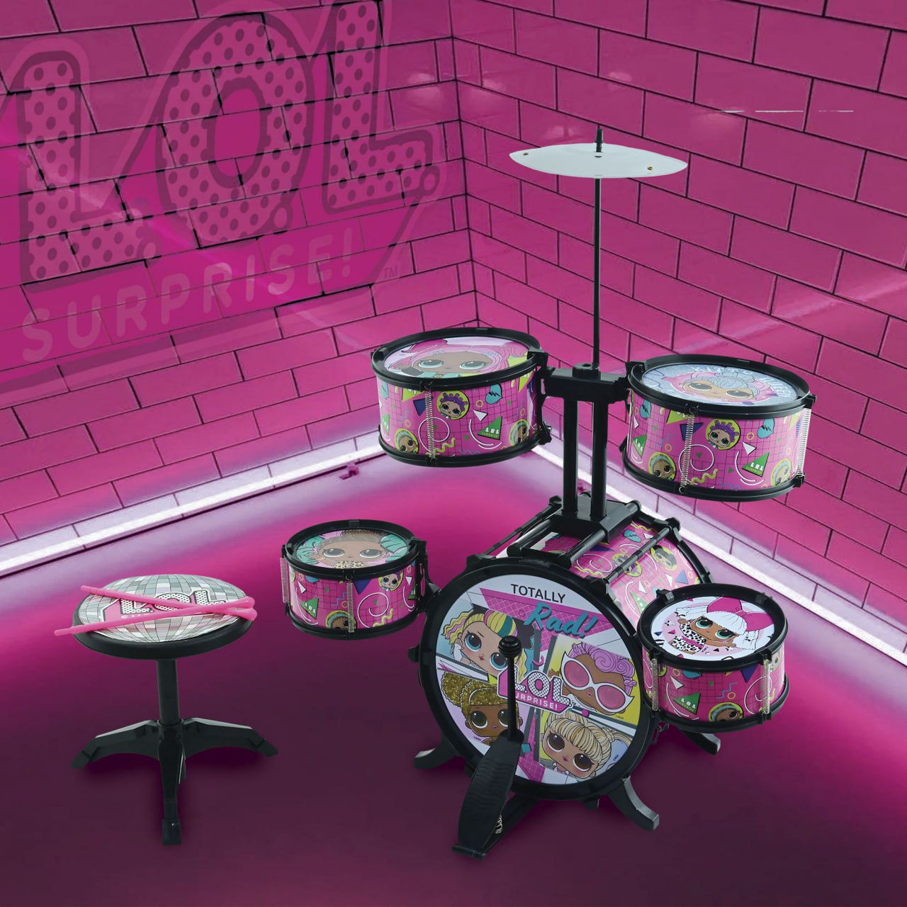 Bateria De Brinquedo Grande LOL Surprise Candide