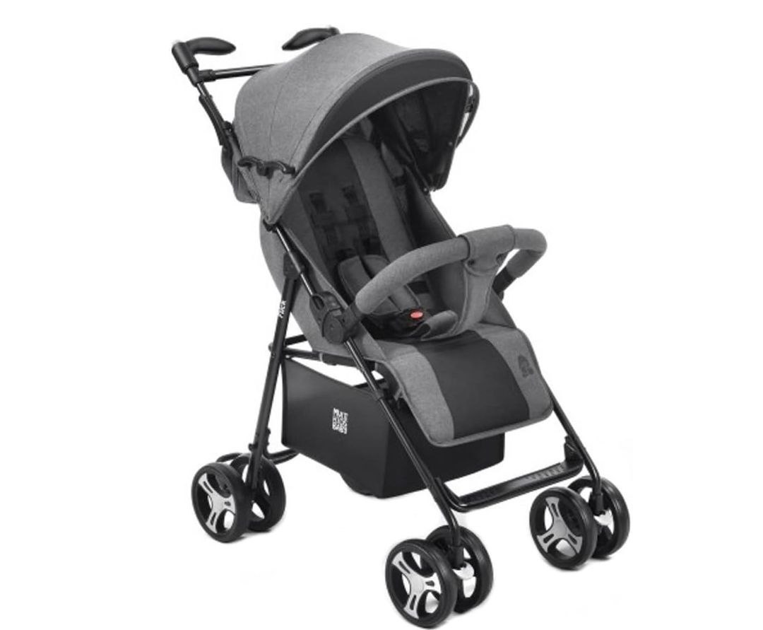 Carrinho Passeio Flick 0-15kgs Preto com Cinza Multikids Baby BB445
