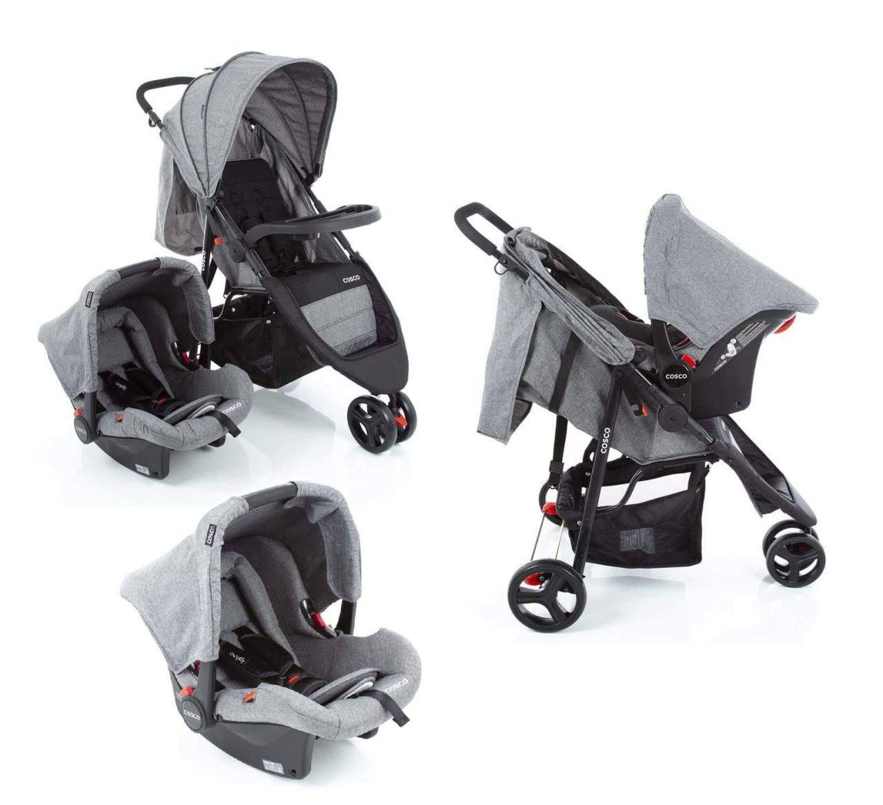 Carrinho Travel System + Bebê Conforto Jetty Duo Cosco