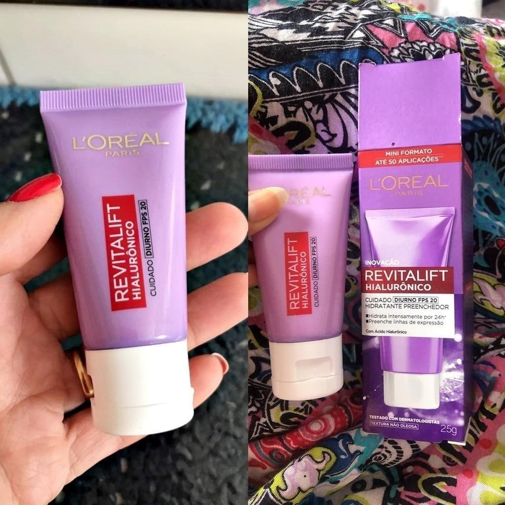 Creme Facial Anti-idade L'Oréal Paris Revitalift Hialurônico Diurno FPS 20, 25g