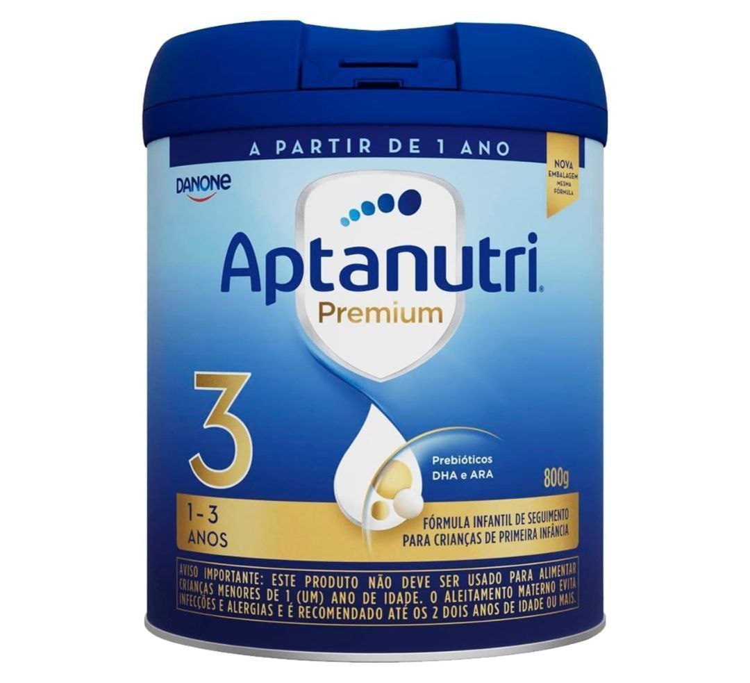 Danone Nutricia - Aptanutri Premium 3, 1-3 anos, Fórmula de Seguimento, 800g