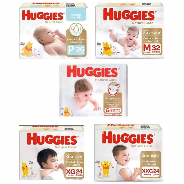Fralda Huggies Natural Care