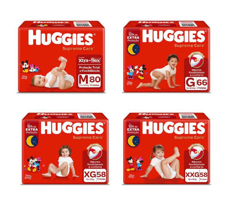 Fralda Huggies Supreme Care