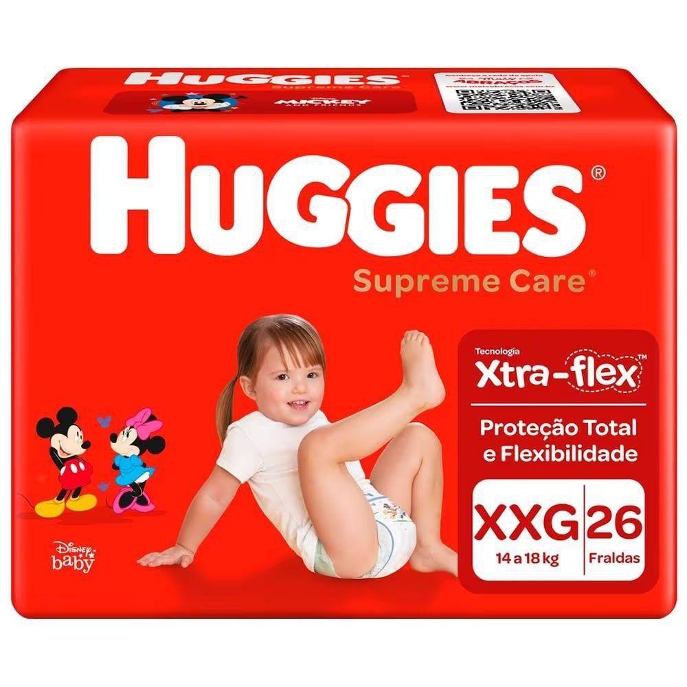 Fralda Huggies Supreme Care XXG - 26 Unidades (Pacote Menor)