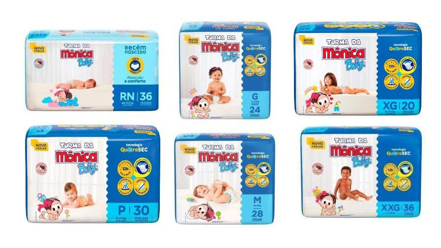 Fralda Turma da Mônica Baby