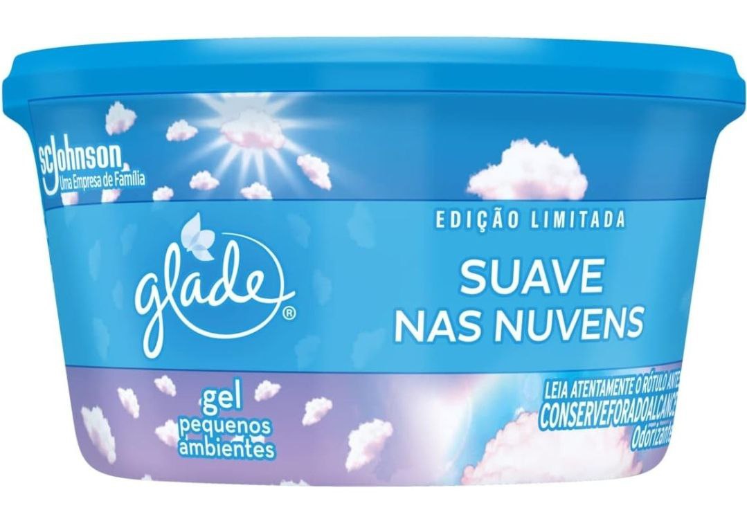 Glade Aromatizador de Ambiente Gel Suave Nas Nuvens Edição Limitada 70g
