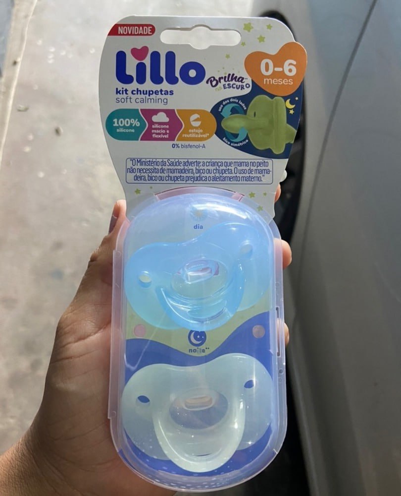 Kit Chupeta Brilha no Escuro Lillo 0 a 6 meses