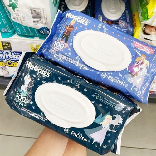 Lenço Umedecido Huggies Frozen Edição Limitada, 100 unidades