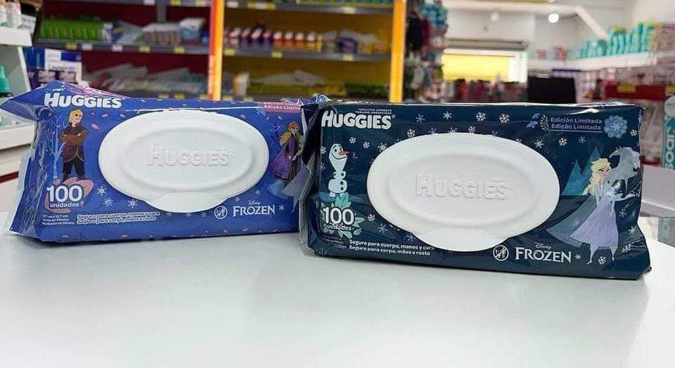 Lenços Umedecidos Huggies Frozen Edição Limitada 100 unidades
