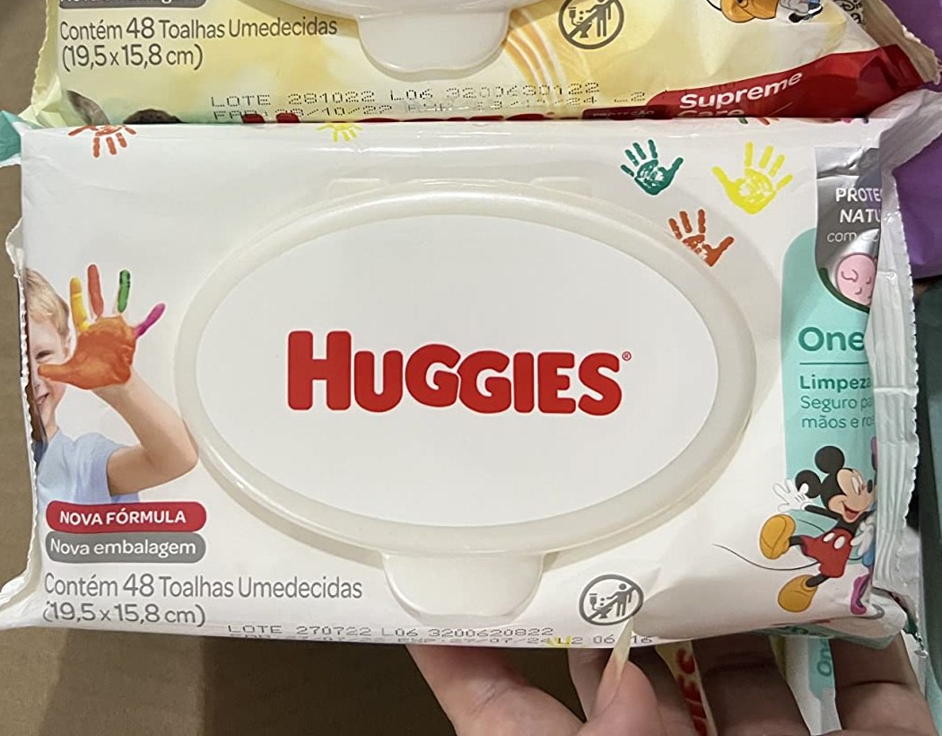 Lenços Umedecidos Huggies One & Done - 48 lenços