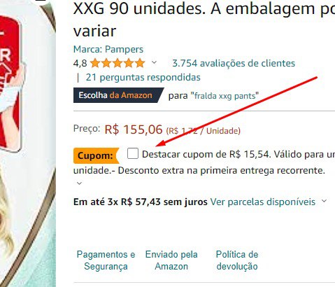 Marque o CUPOM para chegar no valor!!