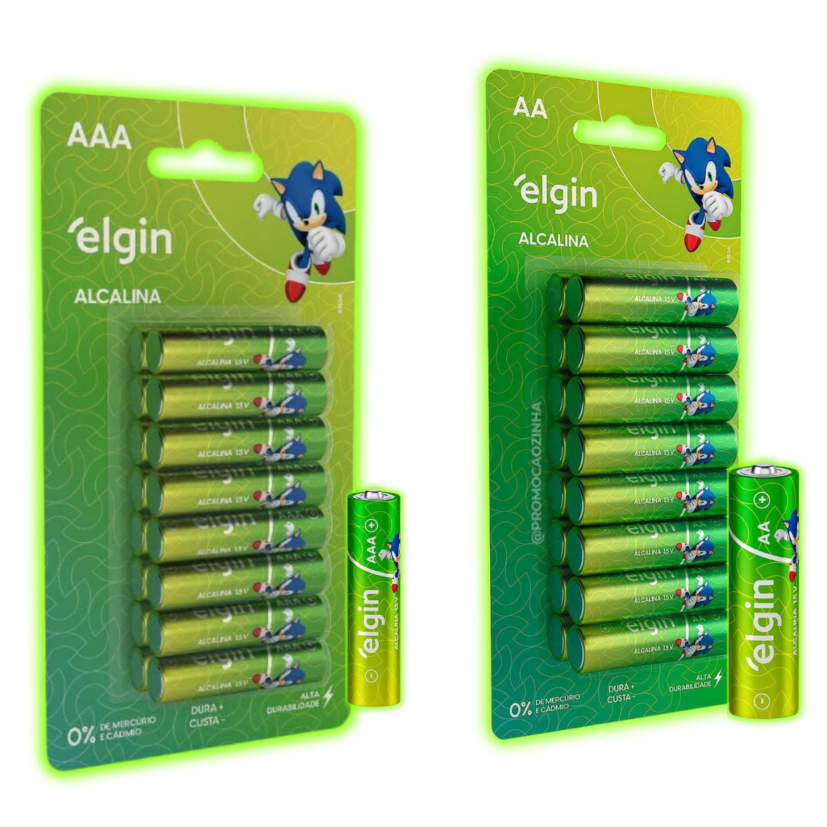 Pilha Alcalina com 16 unidades Elgin