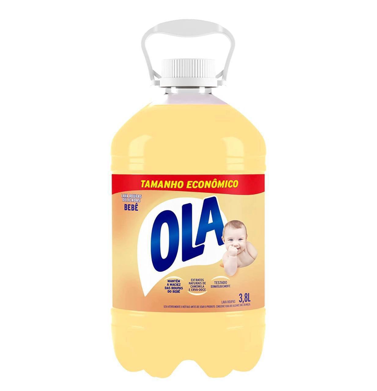 Sabão Líquido para Roupas Finas e Delicadas Ola Bebê 3,8L