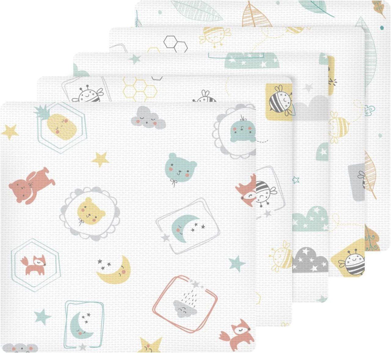 Toalha de Fralda Papi Estampada 1, 0M X 70cm 03 Un, Papi Textil