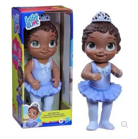 Baby Alive, Boneca Bebê Doce Bailarina Negra, Colorida