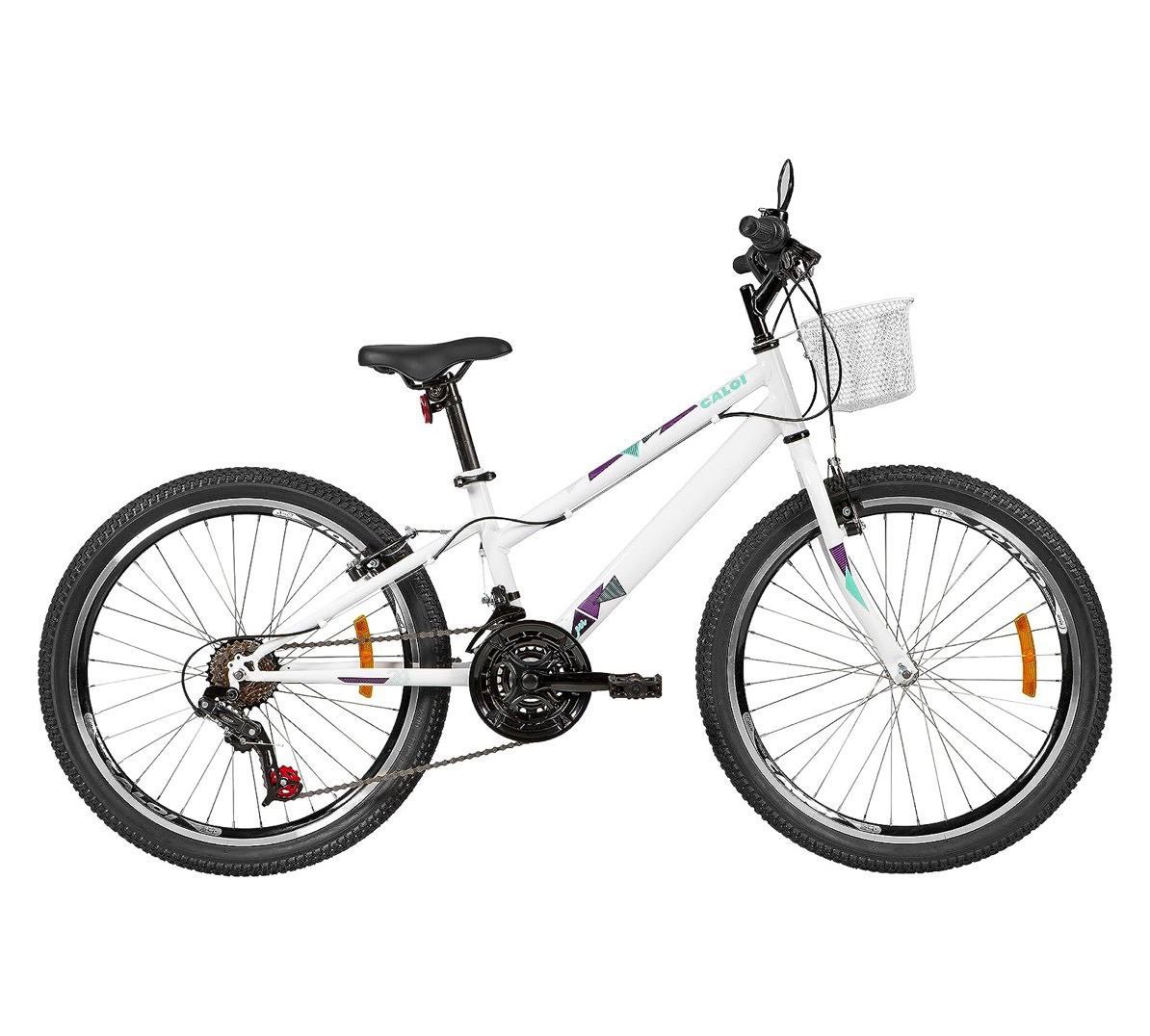 Bicicleta Aro 24 Caloi Ceci Branca
