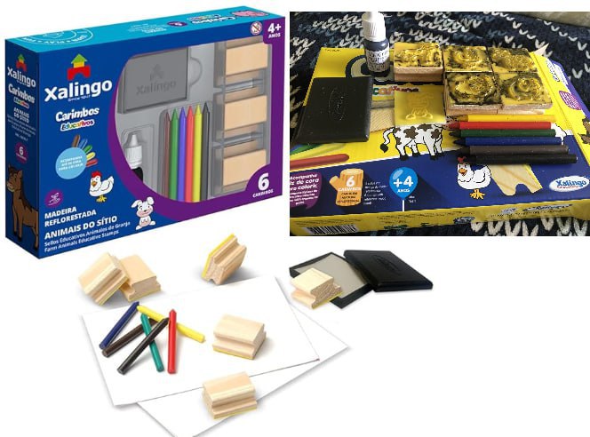 Carimbos Educativos Animais do Sítio Xalingo